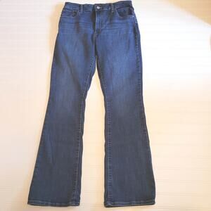 Levis 725 Jeans Size 32 Blue High Rise Bootcut Dark Wash
